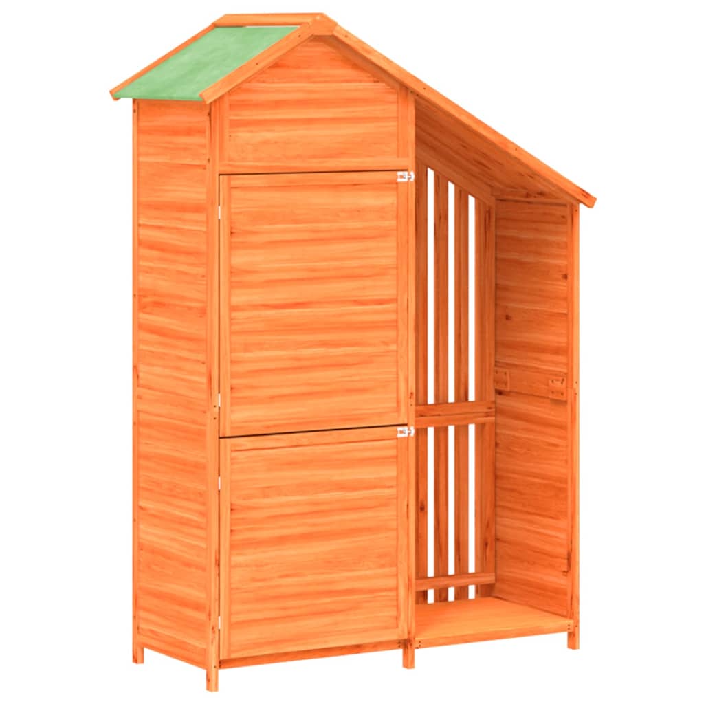 Tuinschuur 120x53,5x170 cm massief grenenhout bruin is nu te koop bij PeponiXL, paradijselijk wonen!
