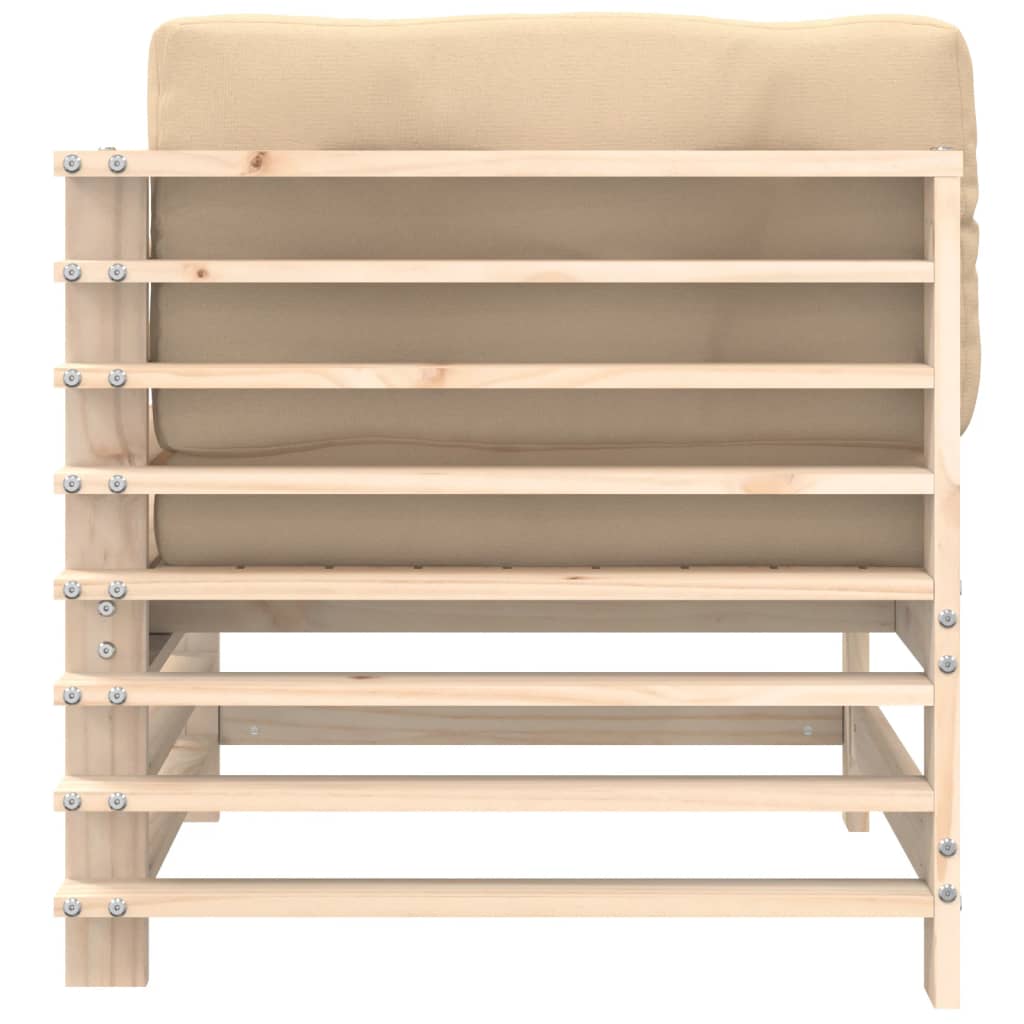 Hoekbanken 2 st met kussens massief grenenhout is nu te koop bij PeponiXL, paradijselijk wonen!