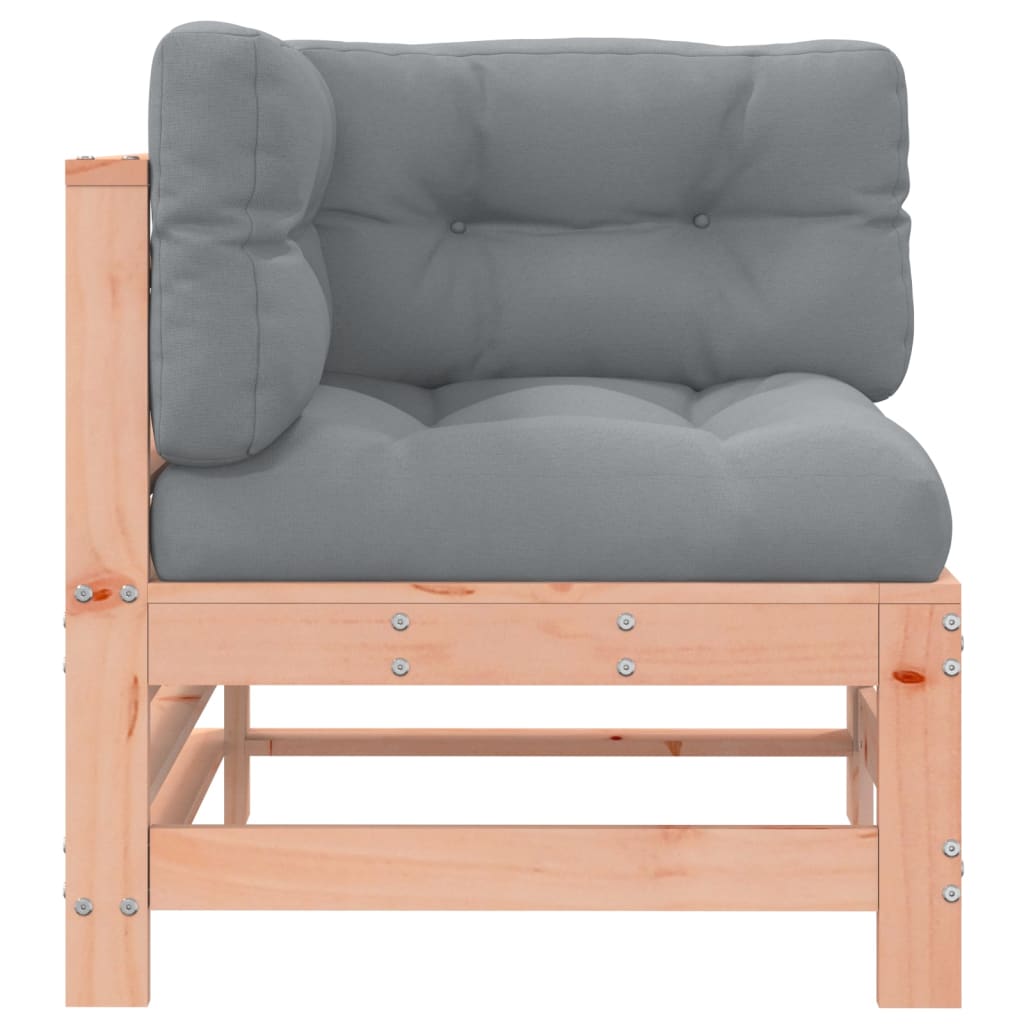 Hoekbanken 2 st met kussens massief douglashout is nu te koop bij PeponiXL, paradijselijk wonen!