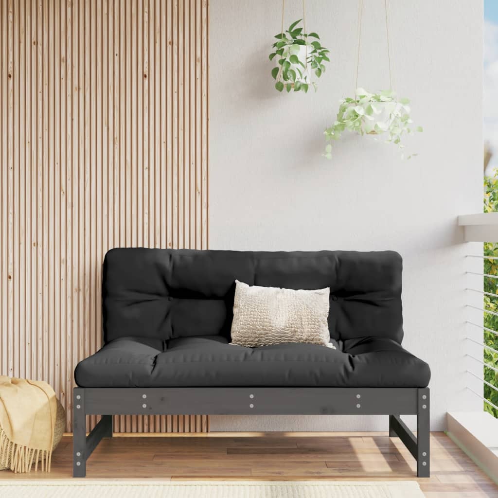 Middenbank 120x80 cm massief grenenhout grijs is nu te koop bij PeponiXL, paradijselijk wonen!