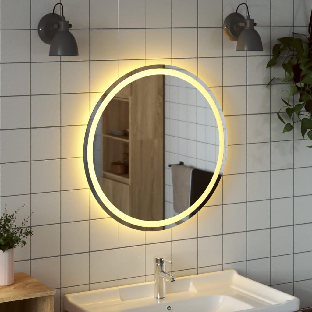 Badkamerspiegel LED rond 70 cm is nu te koop bij PeponiXL, paradijselijk wonen!