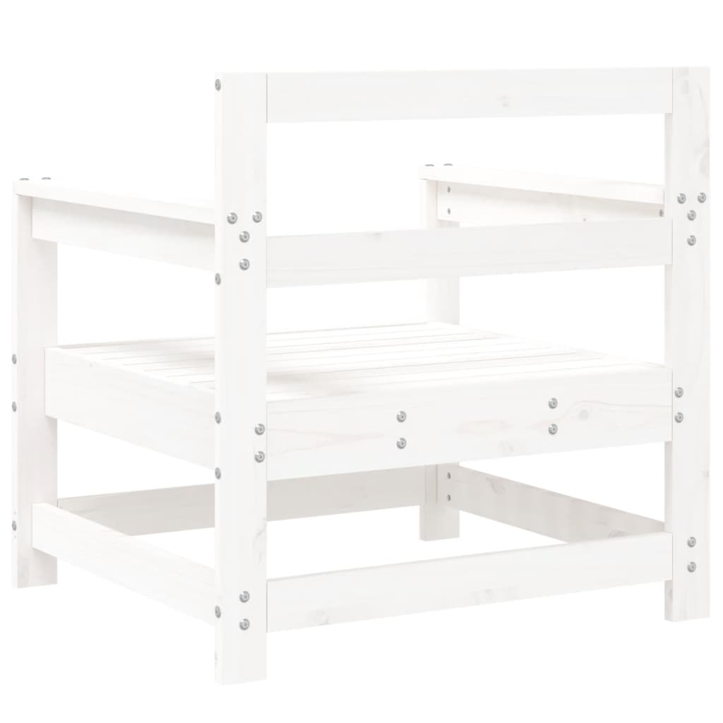 Tuinstoelen 2 st massief grenenhout wit is nu te koop bij PeponiXL, paradijselijk wonen!