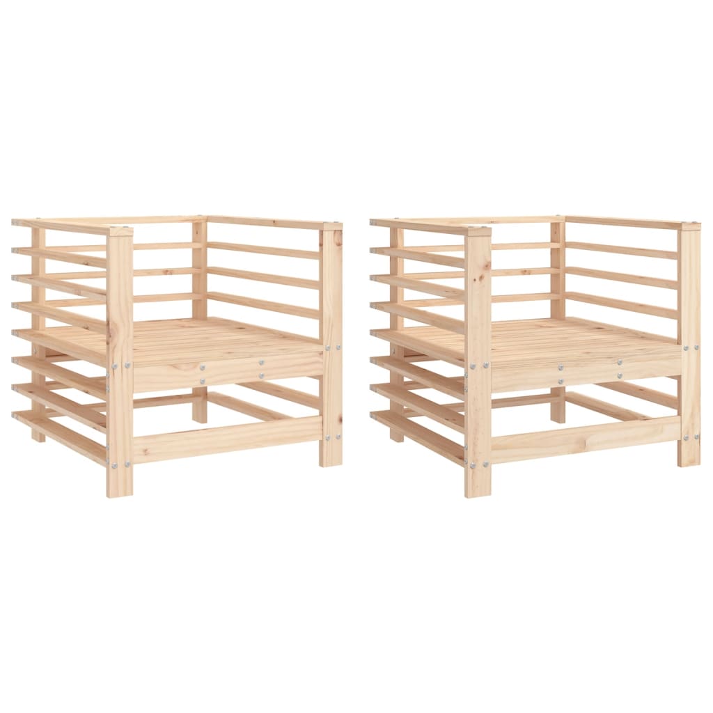 Tuinstoelen 2 st massief grenenhout is nu te koop bij PeponiXL, paradijselijk wonen!