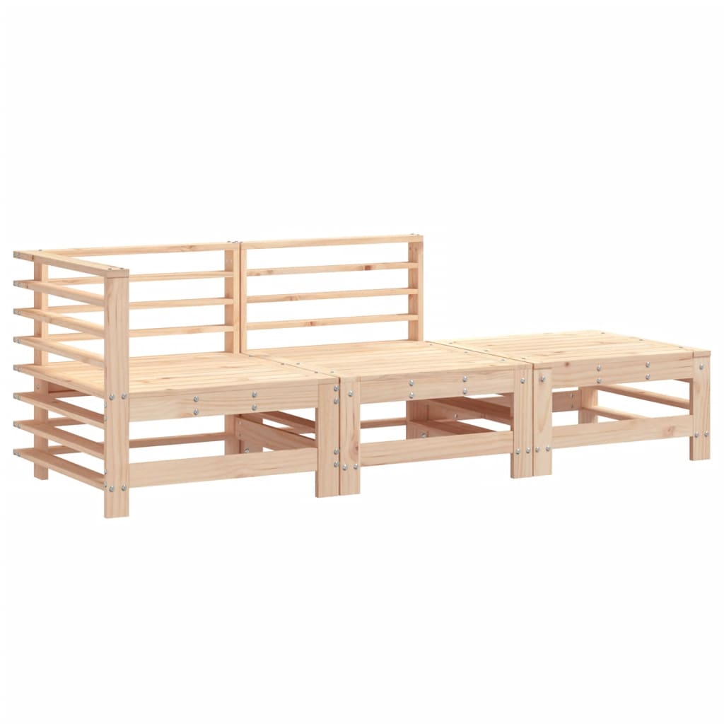 3-delige Loungeset massief grenenhout is nu te koop bij PeponiXL, paradijselijk wonen!