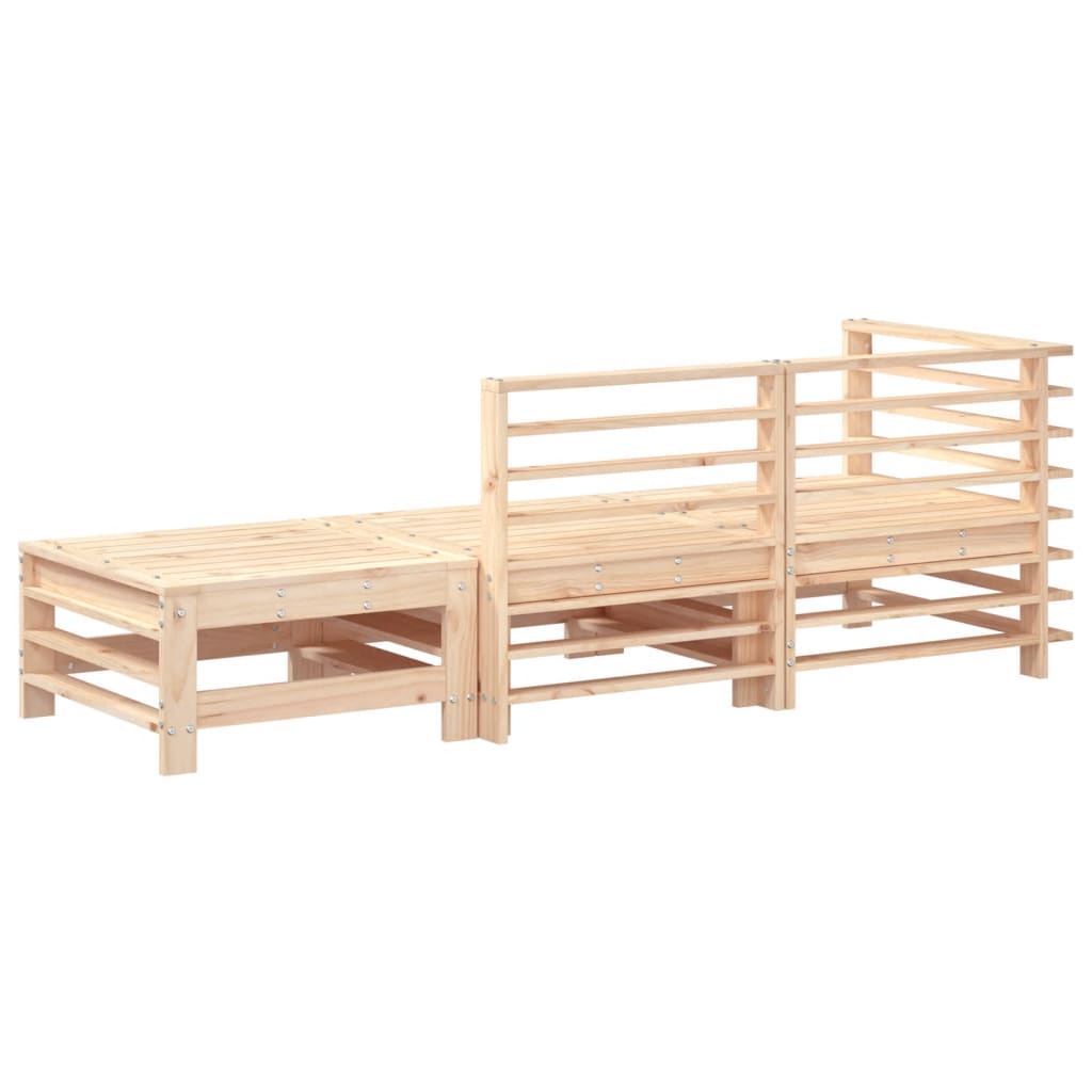 3-delige Loungeset massief grenenhout is nu te koop bij PeponiXL, paradijselijk wonen!