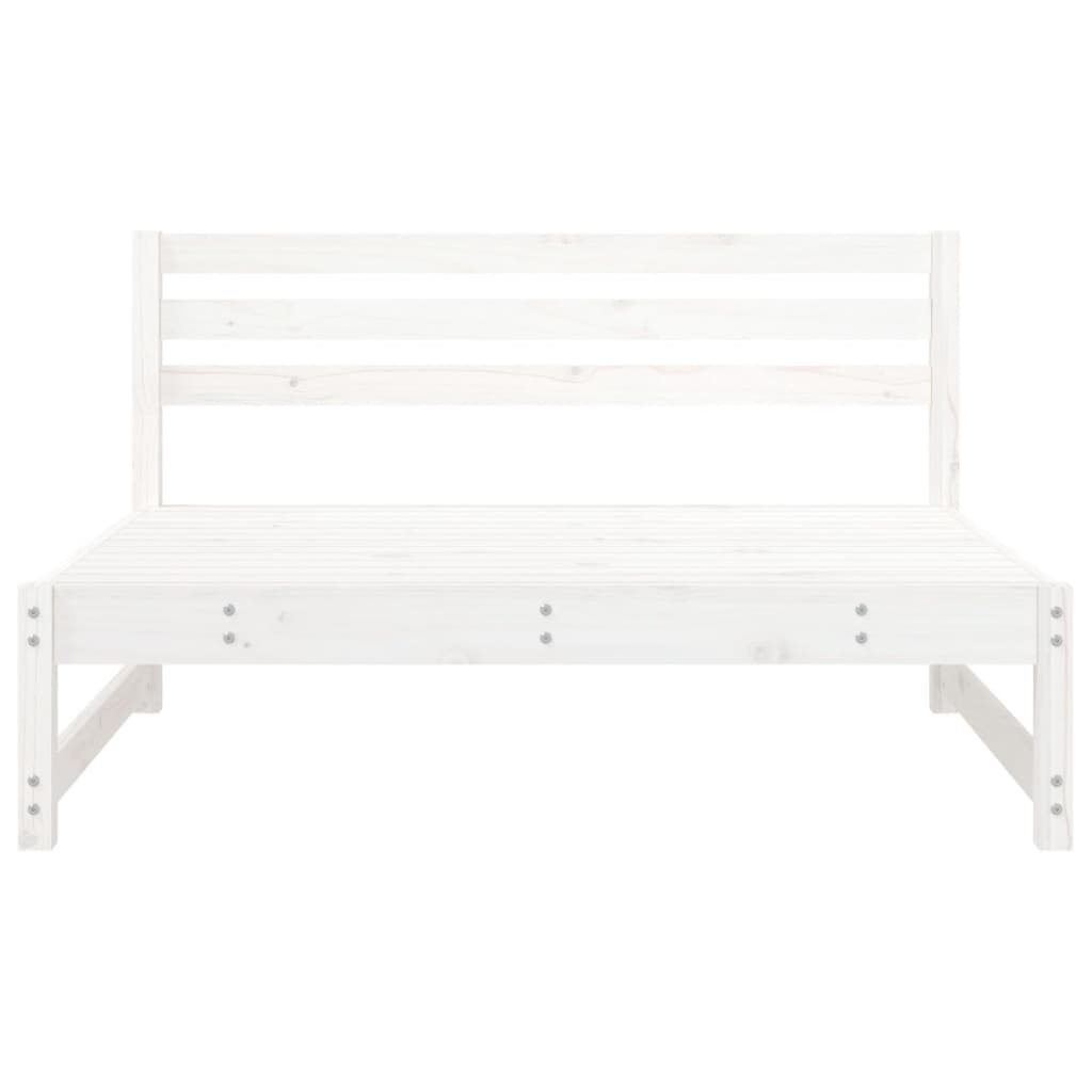 Tuinmiddenbank 120x80 cm massief grenenhout wit is nu te koop bij PeponiXL, paradijselijk wonen!