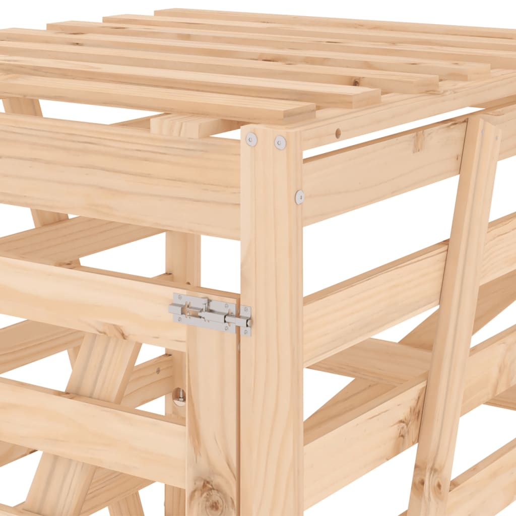 Containerberging 84x90x128,5 cm massief grenenhout is nu te koop bij PeponiXL, paradijselijk wonen!