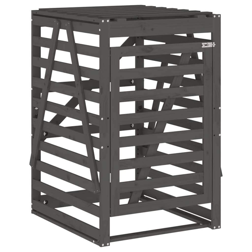 Containerberging 84x90x128,5 cm massief grenenhout grijs is nu te koop bij PeponiXL, paradijselijk wonen!