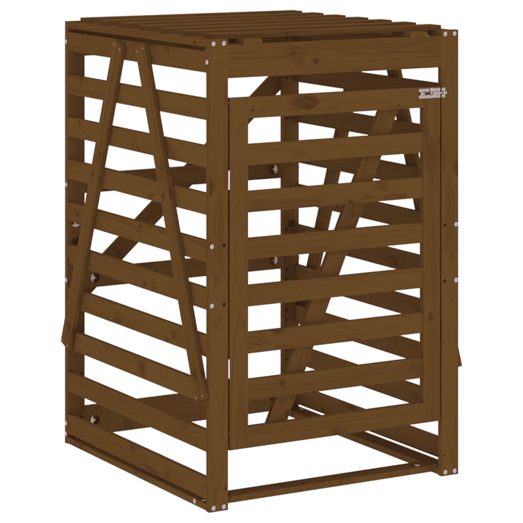 Containerberging 84x90x128,5 cm massief grenenhout honingbruin is nu te koop bij PeponiXL, paradijselijk wonen!