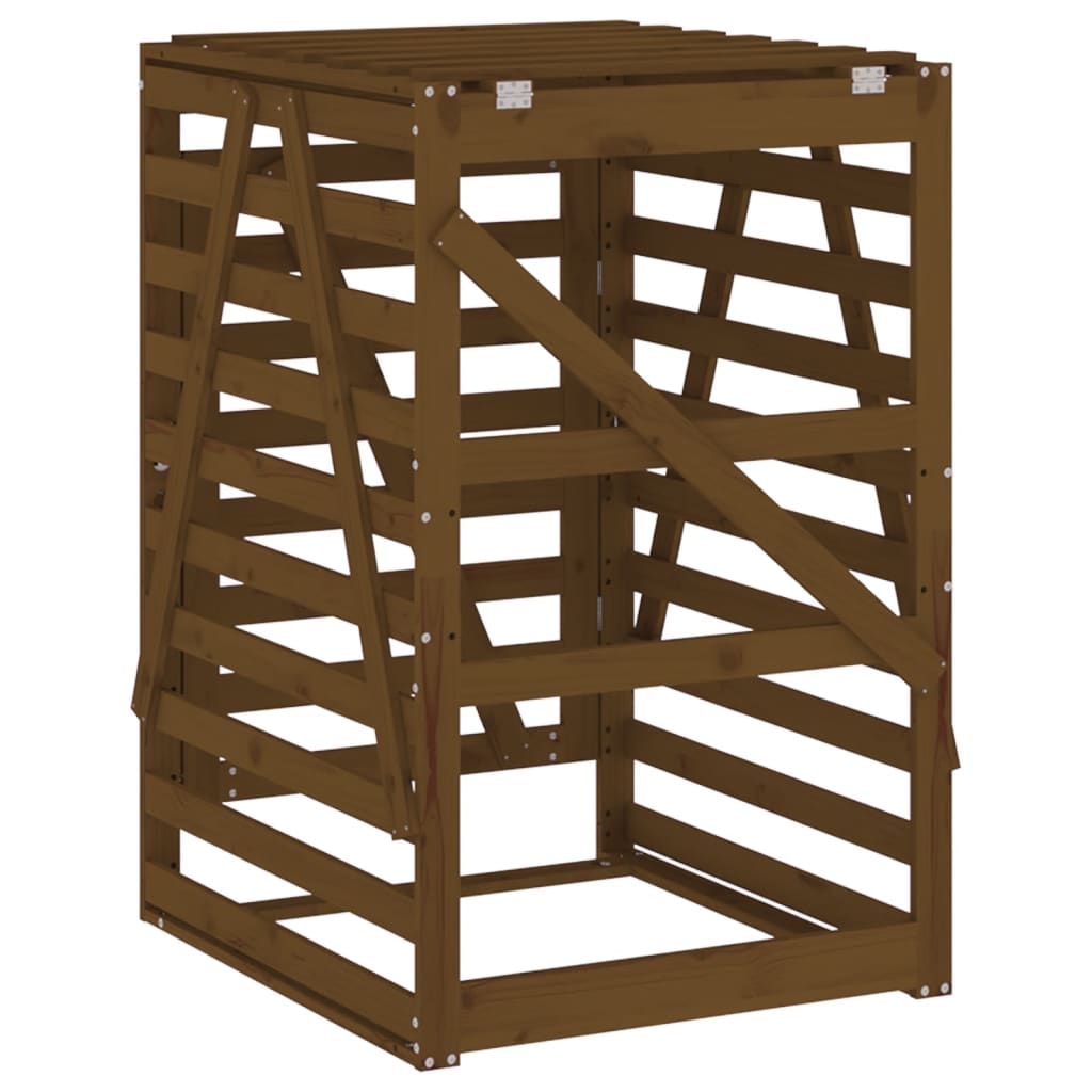 Containerberging 84x90x128,5 cm massief grenenhout honingbruin is nu te koop bij PeponiXL, paradijselijk wonen!