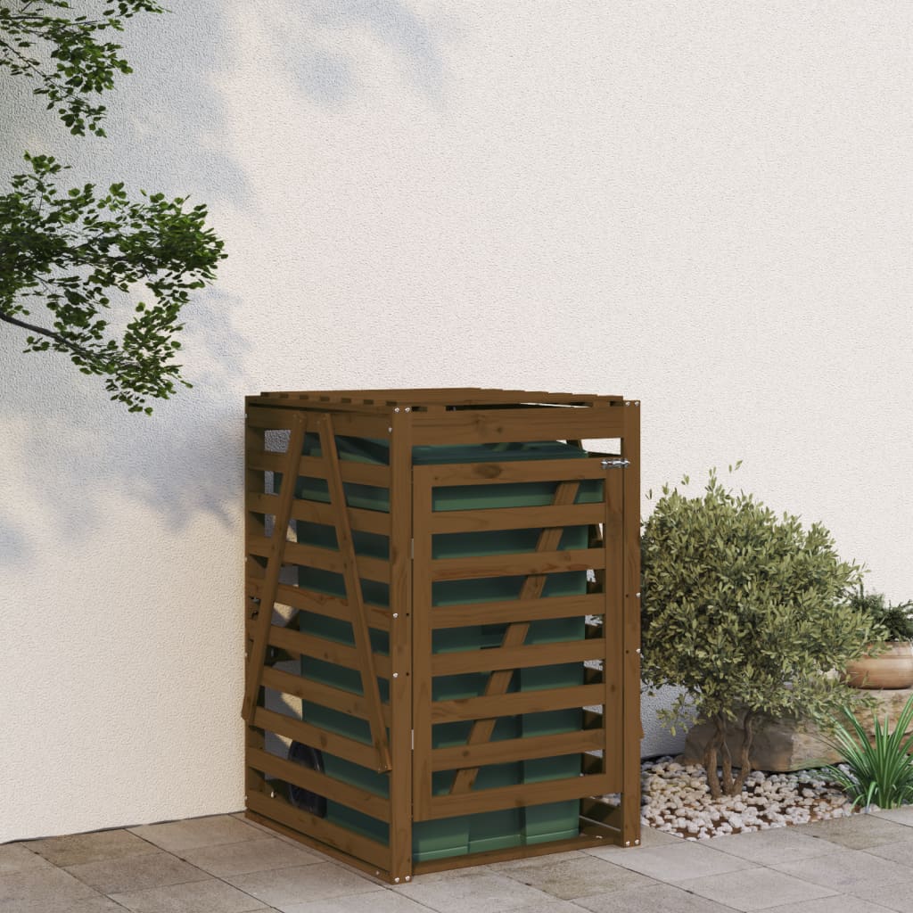Containerberging 84x90x128,5 cm massief grenenhout honingbruin is nu te koop bij PeponiXL, paradijselijk wonen!