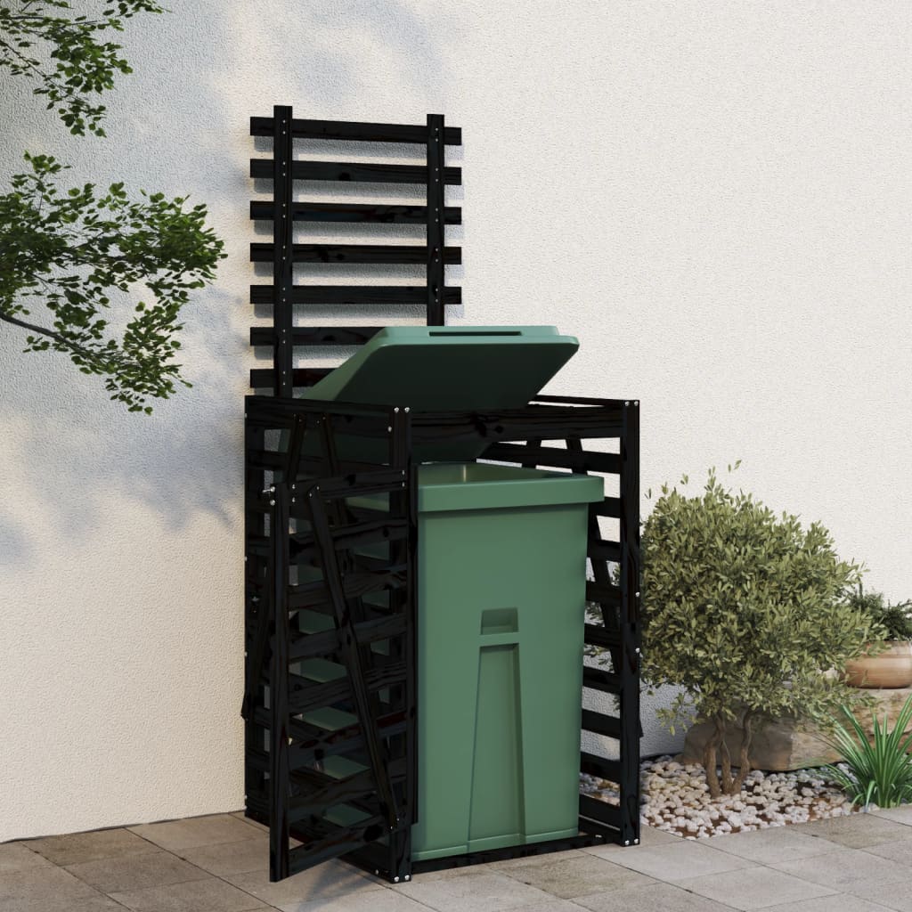 Containerberging 84x90x128,5 cm massief grenenhout zwart is nu te koop bij PeponiXL, paradijselijk wonen!