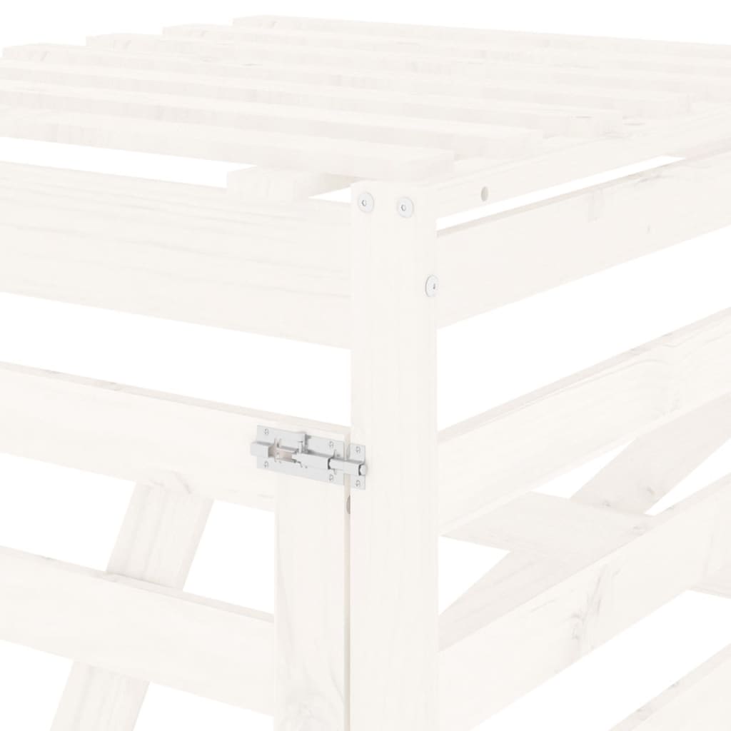 Containerberging verlengstuk massief grenenhout wit is nu te koop bij PeponiXL, paradijselijk wonen!