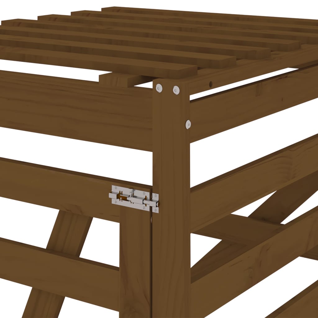 Containerberging verlengstuk massief grenenhout honingbruin is nu te koop bij PeponiXL, paradijselijk wonen!