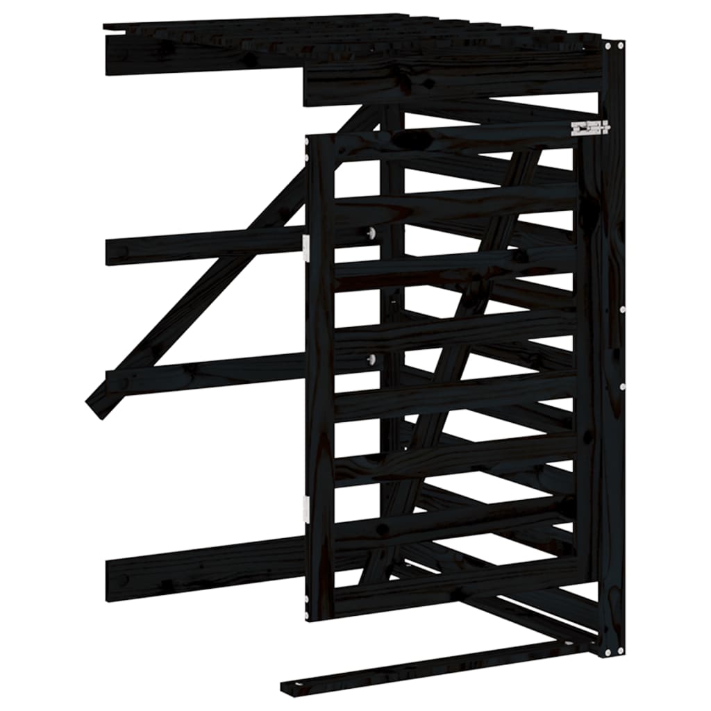 Containerberging verlengstuk massief grenenhout zwart is nu te koop bij PeponiXL, paradijselijk wonen!