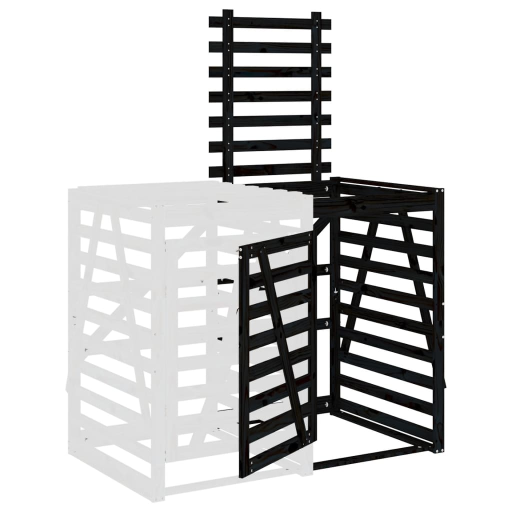 Containerberging verlengstuk massief grenenhout zwart is nu te koop bij PeponiXL, paradijselijk wonen!