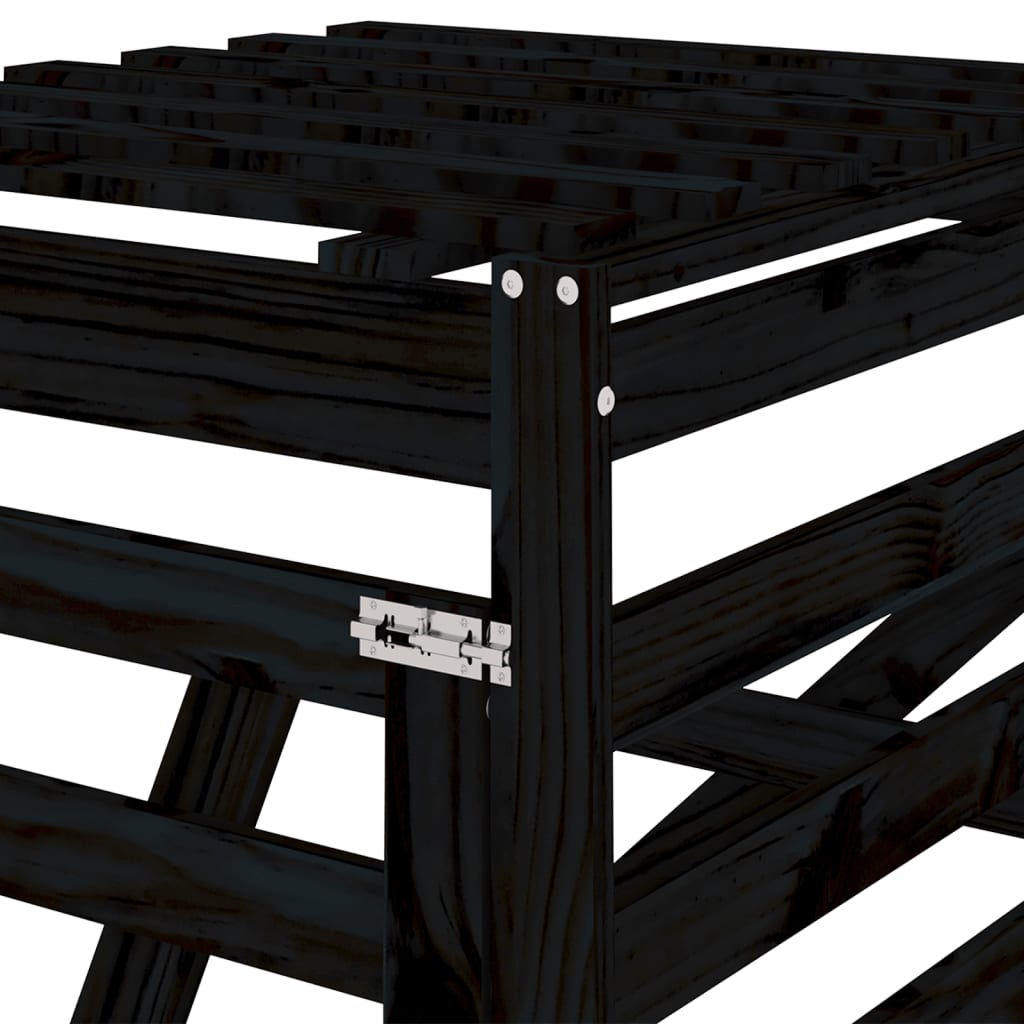 Containerberging verlengstuk massief grenenhout zwart is nu te koop bij PeponiXL, paradijselijk wonen!