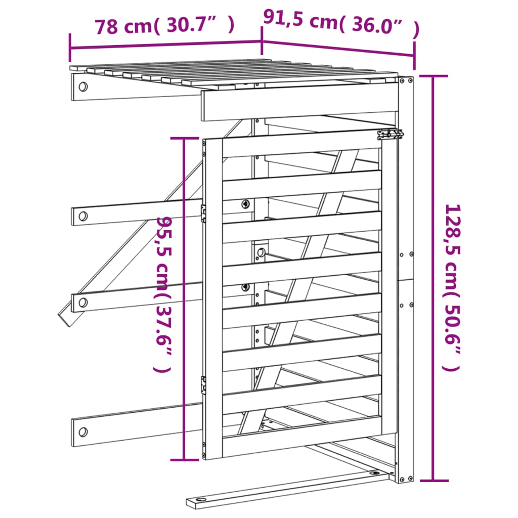 Containerberging verlengstuk massief grenenhout zwart is nu te koop bij PeponiXL, paradijselijk wonen!