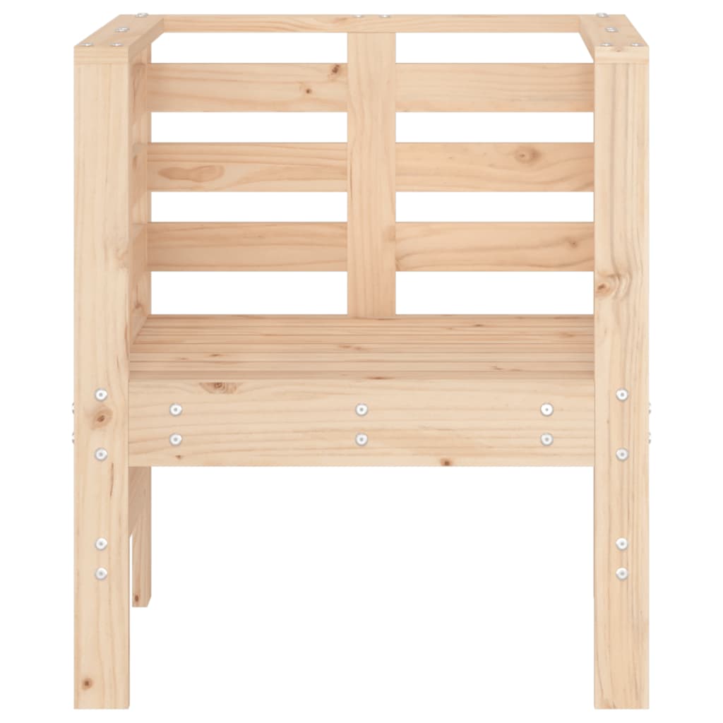 Tuinstoelen 2 st 61,5x53x71 cm massief grenenhout is nu te koop bij PeponiXL, paradijselijk wonen!