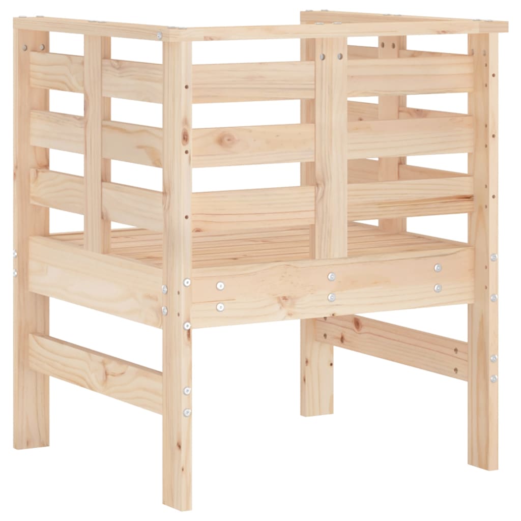 Tuinstoelen 2 st 61,5x53x71 cm massief grenenhout is nu te koop bij PeponiXL, paradijselijk wonen!