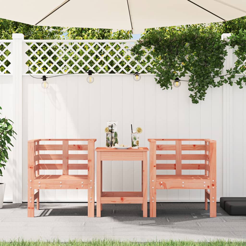 Tuinstoelen 2 st 61,5x53x71 cm massief douglashout is nu te koop bij PeponiXL, paradijselijk wonen!
