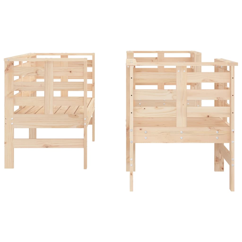 3-delige Loungeset massief grenenhout is nu te koop bij PeponiXL, paradijselijk wonen!