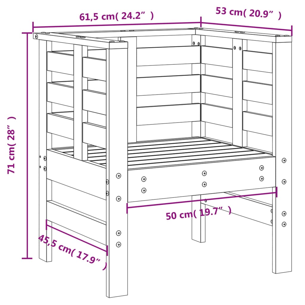 3-delige Loungeset massief grenenhout honingbruin is nu te koop bij PeponiXL, paradijselijk wonen!