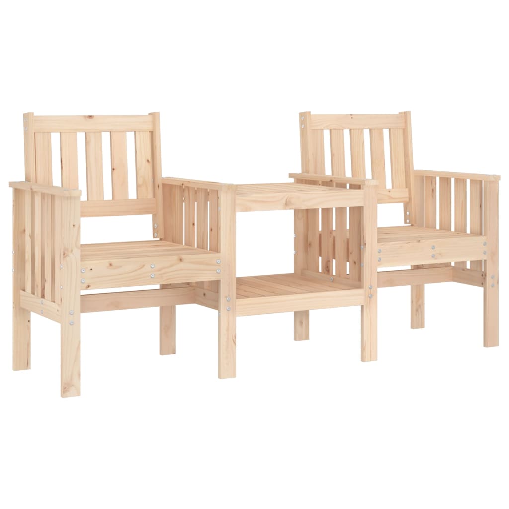 Tuinbank met tafel 2-zits massief grenenhout is nu te koop bij PeponiXL, paradijselijk wonen!