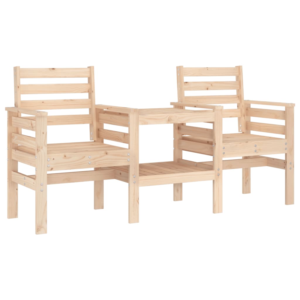 Tuinbank met tafel 2-zits massief grenenhout is nu te koop bij PeponiXL, paradijselijk wonen!