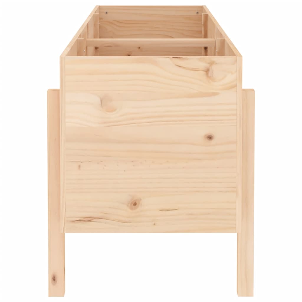 Plantenbak verhoogd 160x50x57 cm massief grenenhout is nu te koop bij PeponiXL, paradijselijk wonen!