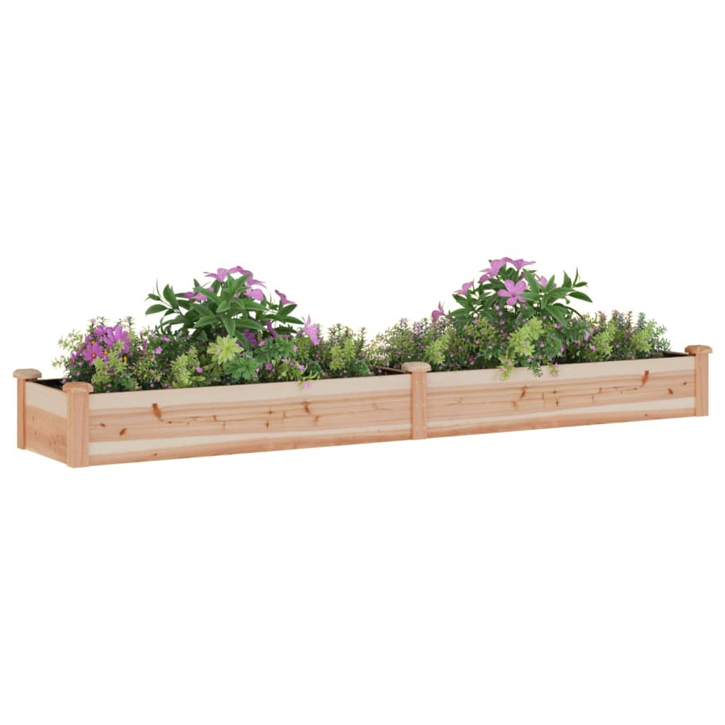 Plantenbak verhoogd met voering 240x45x25 cm massief vurenhout is nu te koop bij PeponiXL, paradijselijk wonen!