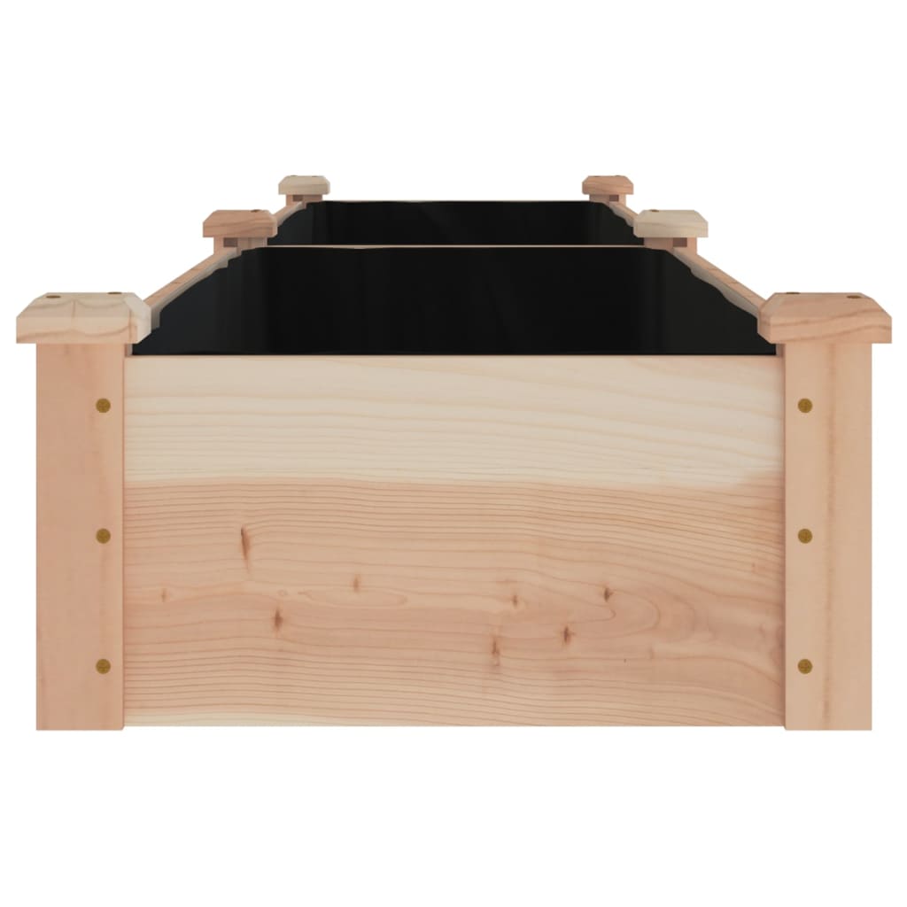 Plantenbak verhoogd met voering 240x45x25 cm massief vurenhout is nu te koop bij PeponiXL, paradijselijk wonen!