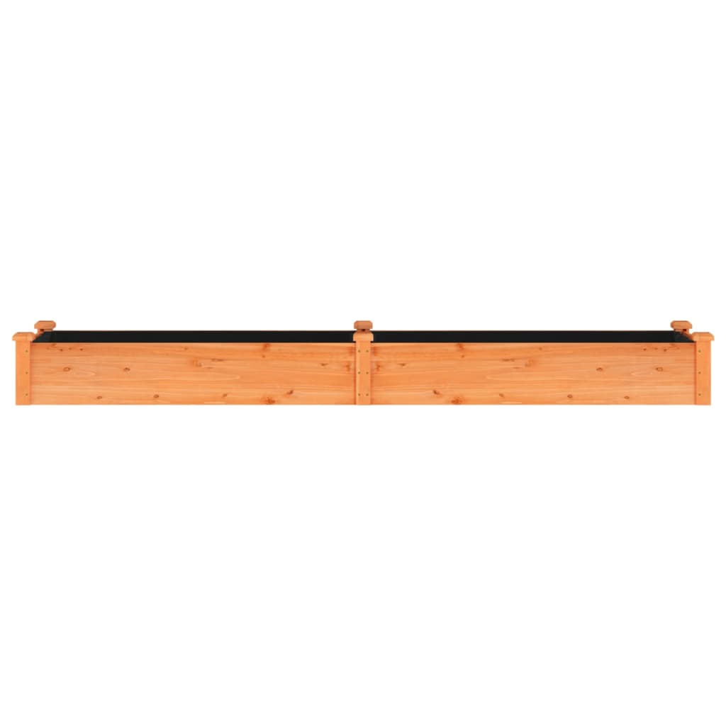 Plantenbak verhoogd met voering 240x45x25 cm vurenhout bruin is nu te koop bij PeponiXL, paradijselijk wonen!
