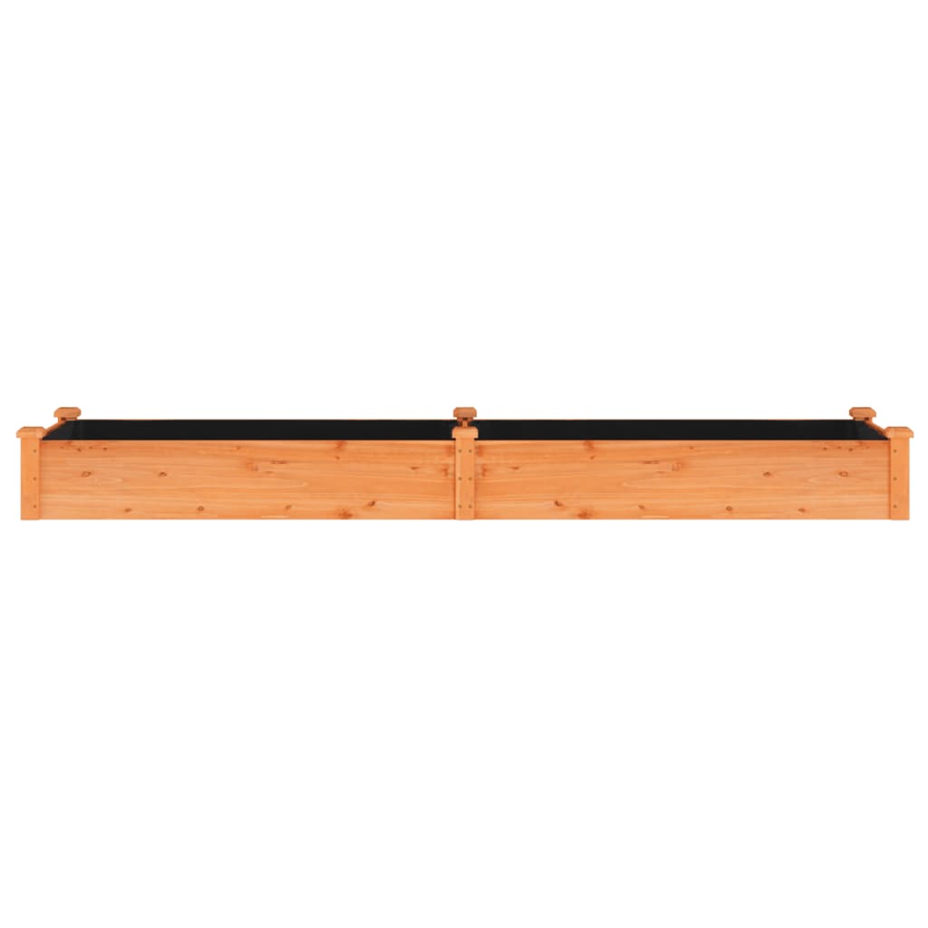 Plantenbak verhoogd met voering 240x60x25 cm vurenhout bruin is nu te koop bij PeponiXL, paradijselijk wonen!