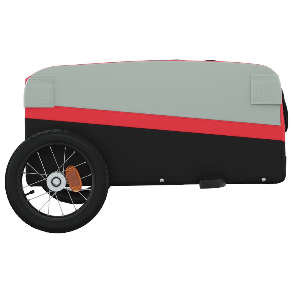 Fietstrailer 30 kg ijzer zwart en rood is nu te koop bij PeponiXL, paradijselijk wonen!