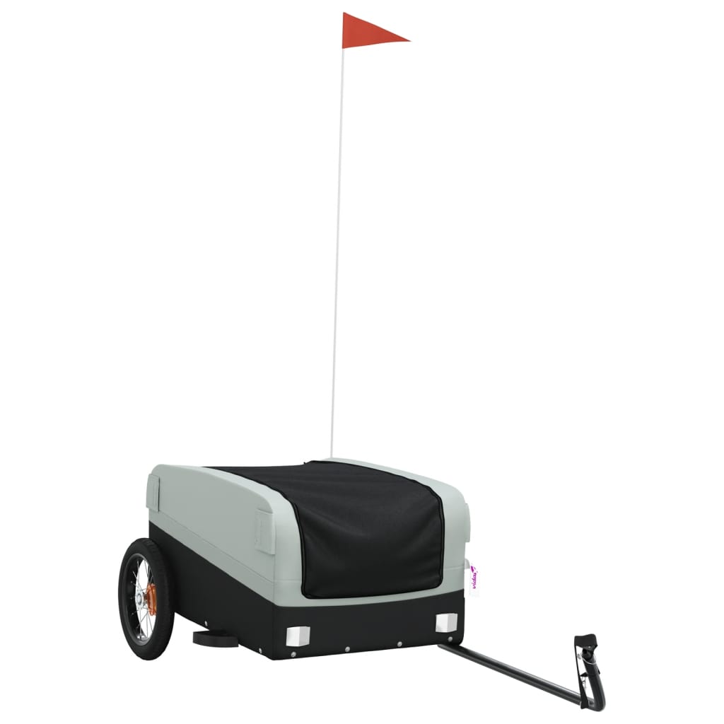 Fietstrailer 30 kg ijzer zwart en grijs is nu te koop bij PeponiXL, paradijselijk wonen!