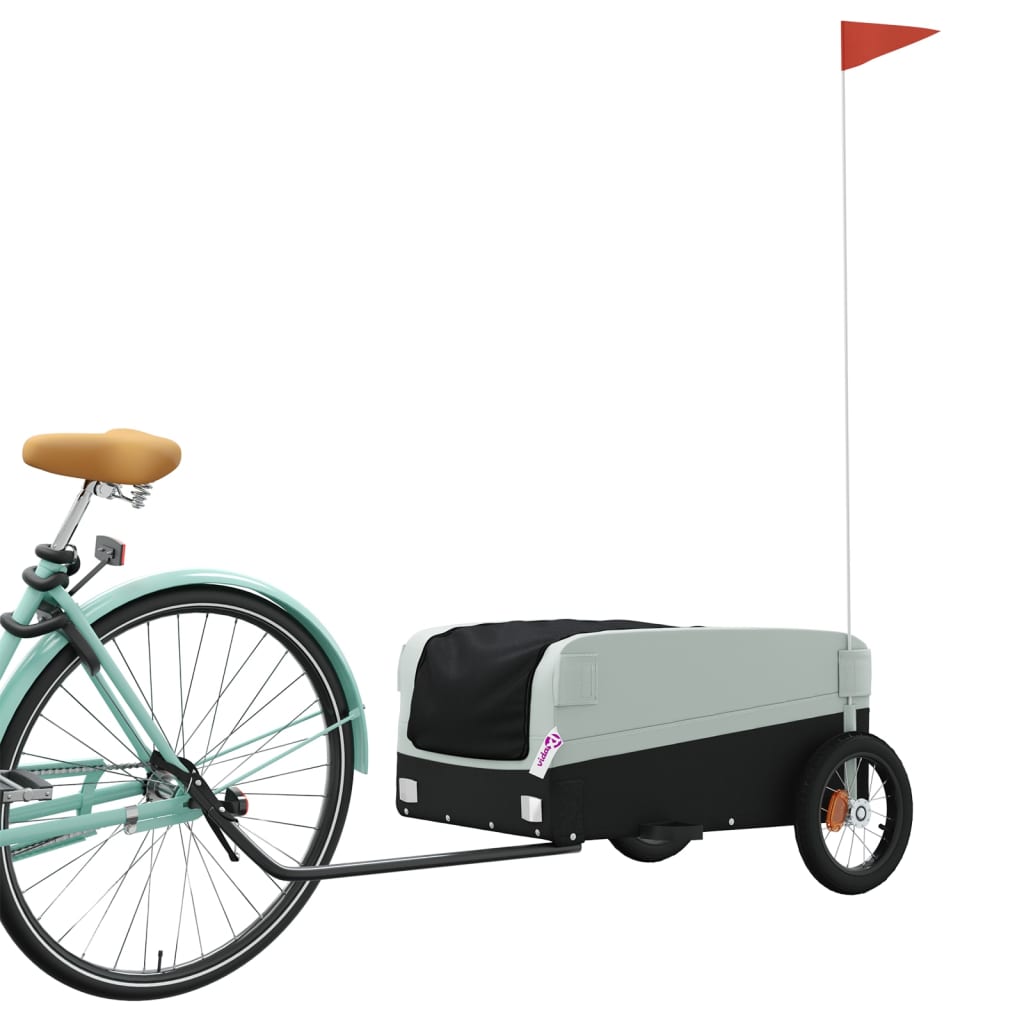 Fietstrailer 30 kg ijzer zwart en grijs is nu te koop bij PeponiXL, paradijselijk wonen!