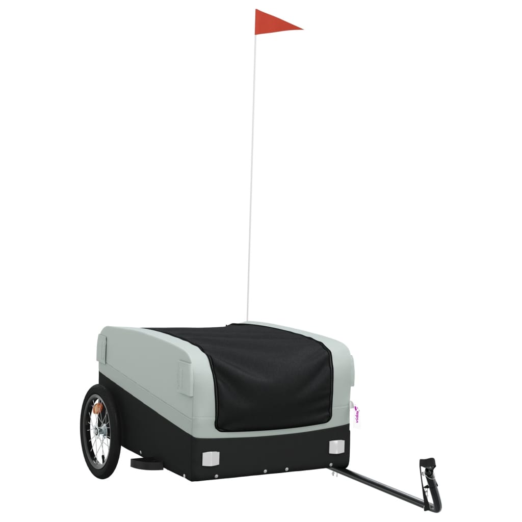 Fietstrailer 45 kg ijzer zwart en grijs is nu te koop bij PeponiXL, paradijselijk wonen!
