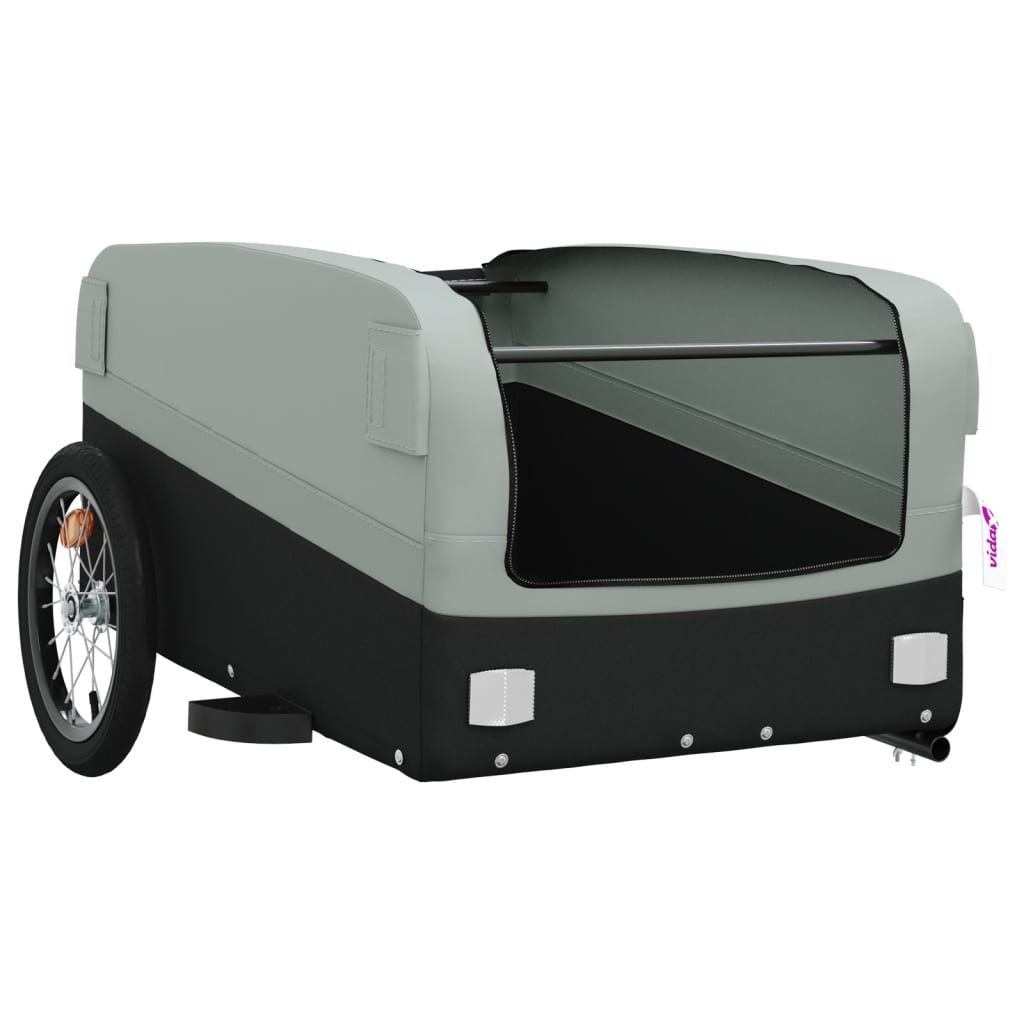 Fietstrailer 45 kg ijzer zwart en grijs is nu te koop bij PeponiXL, paradijselijk wonen!