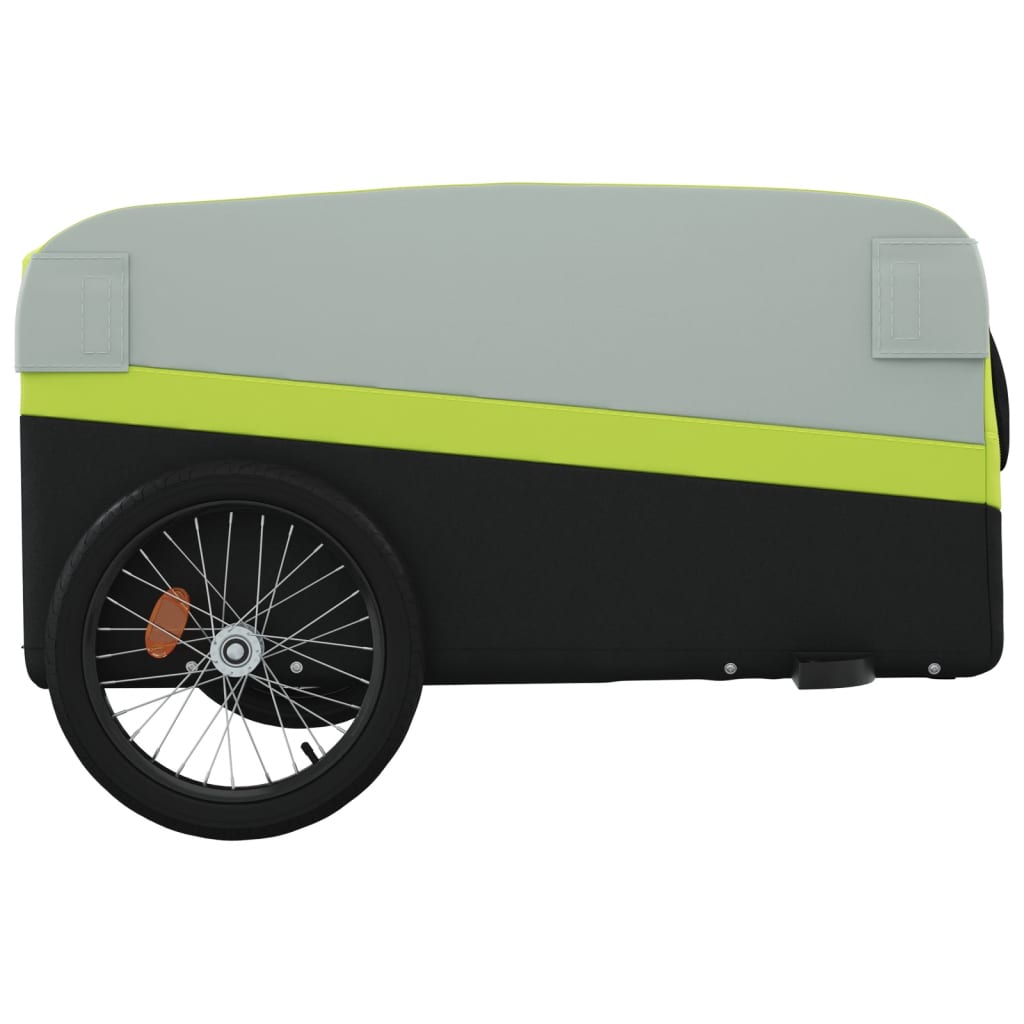 Fietstrailer 45 kg ijzer zwart en groen is nu te koop bij PeponiXL, paradijselijk wonen!
