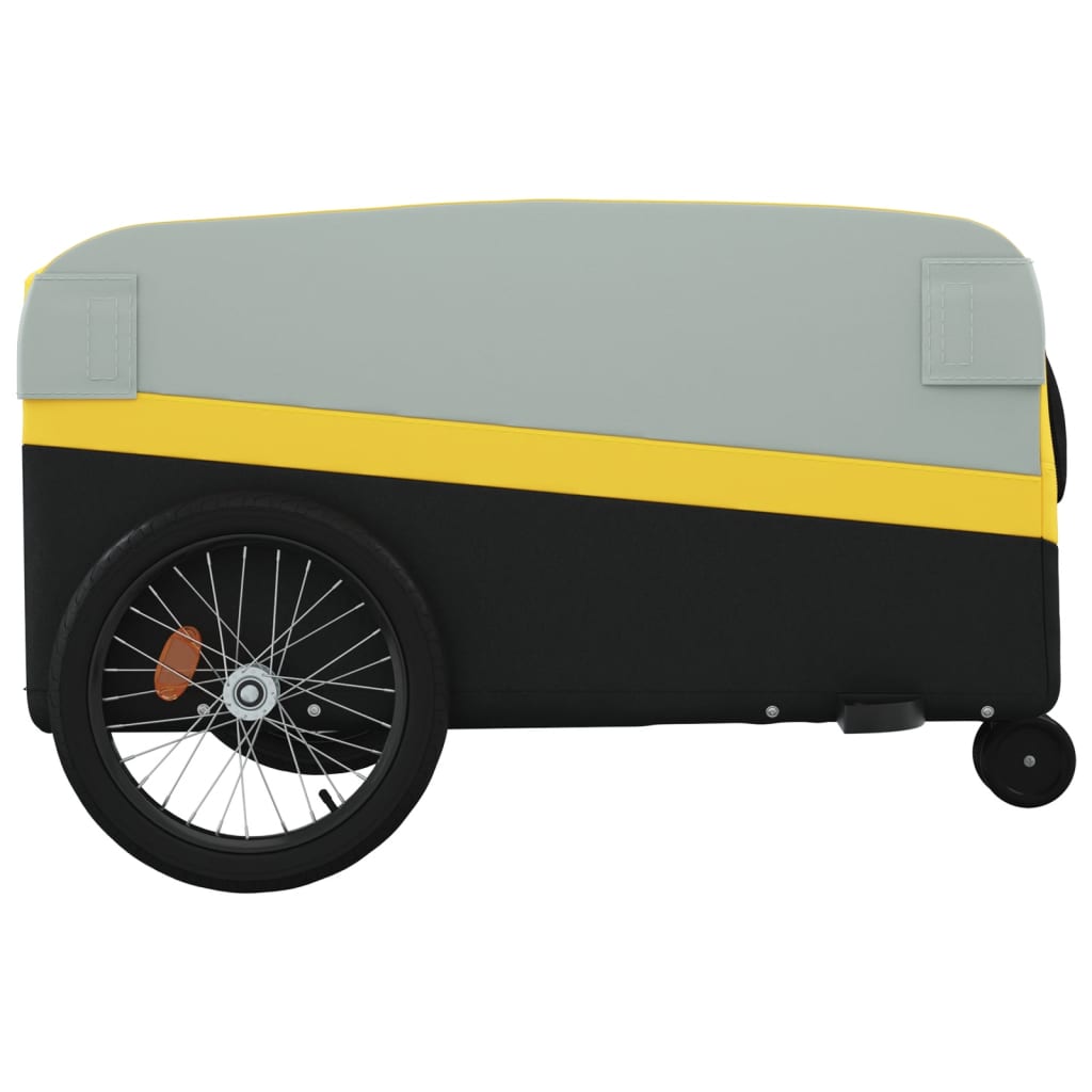 Fietstrailer 45 kg ijzer zwart en geel is nu te koop bij PeponiXL, paradijselijk wonen!