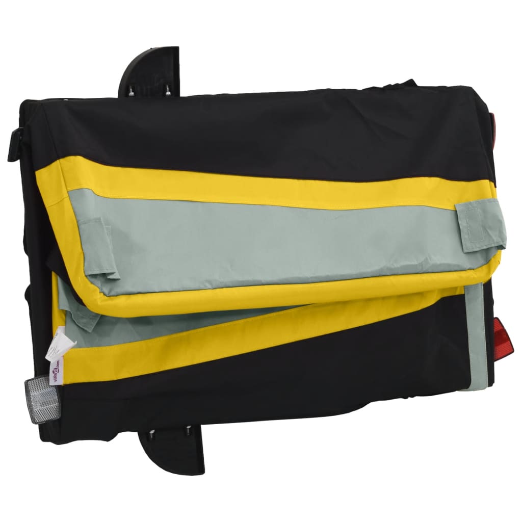 Fietstrailer 45 kg ijzer zwart en geel is nu te koop bij PeponiXL, paradijselijk wonen!