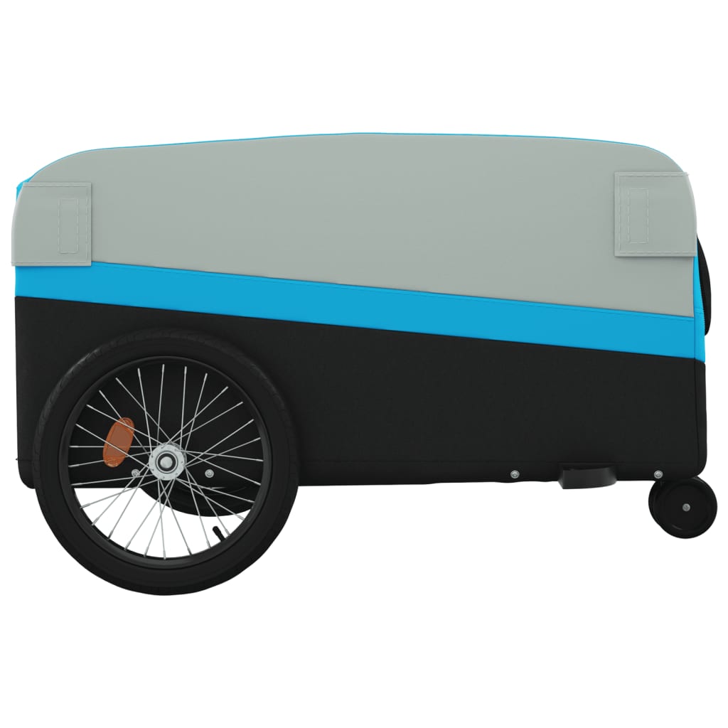 Fietstrailer 45 kg ijzer zwart en blauw is nu te koop bij PeponiXL, paradijselijk wonen!