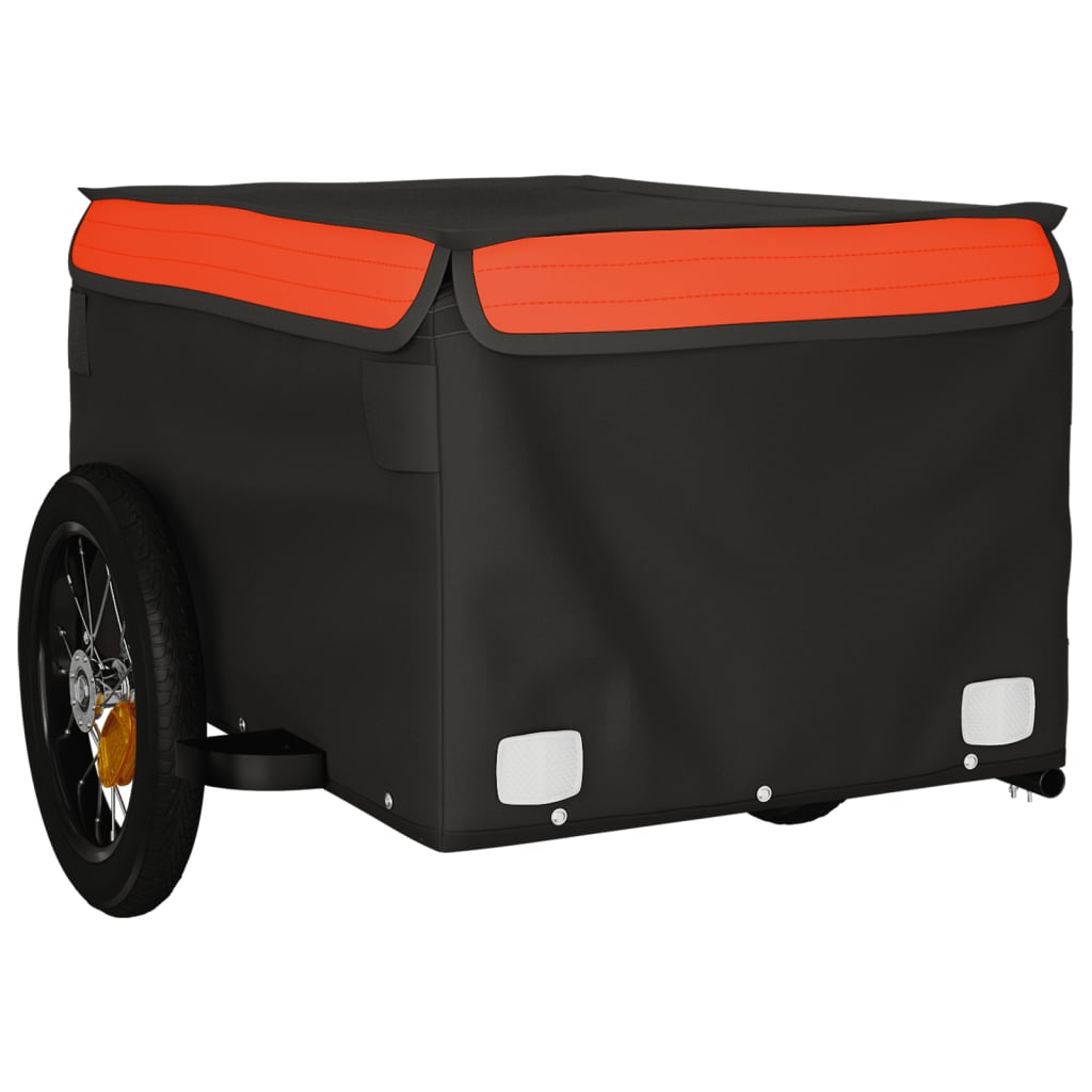 Fietstrailer 30 kg ijzer zwart en oranje is nu te koop bij PeponiXL, paradijselijk wonen!