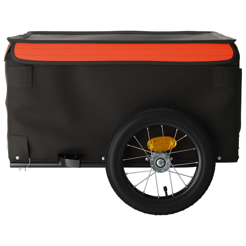Fietstrailer 30 kg ijzer zwart en oranje is nu te koop bij PeponiXL, paradijselijk wonen!