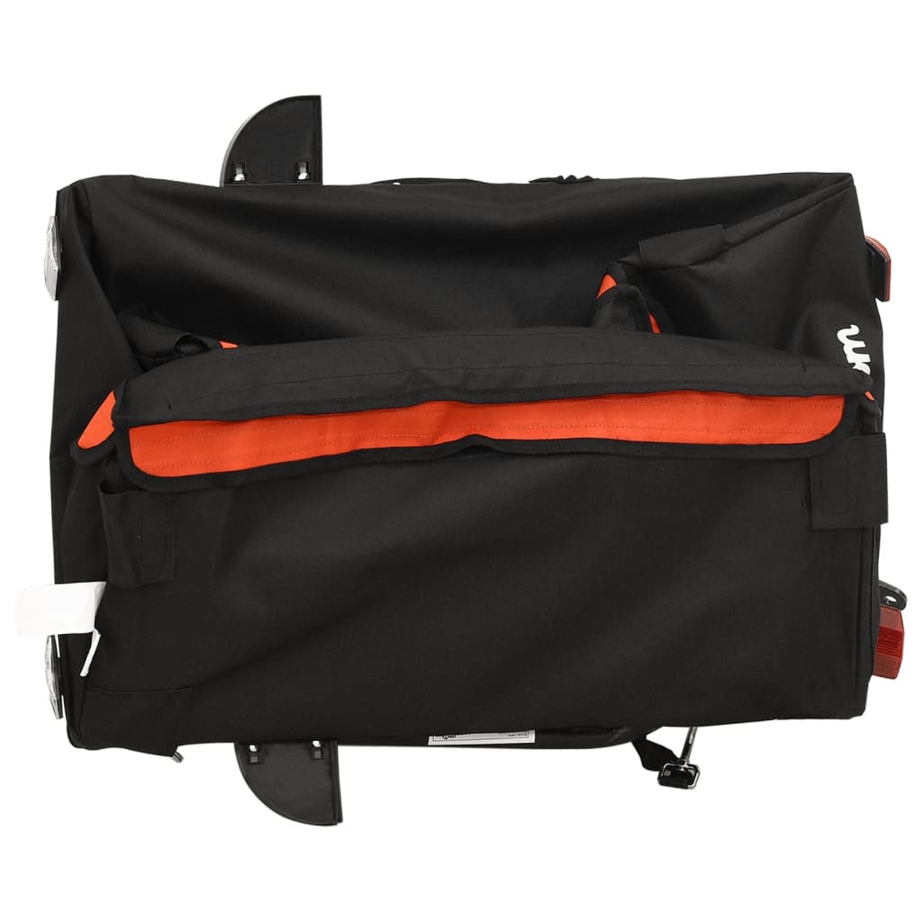 Fietstrailer 30 kg ijzer zwart en oranje is nu te koop bij PeponiXL, paradijselijk wonen!