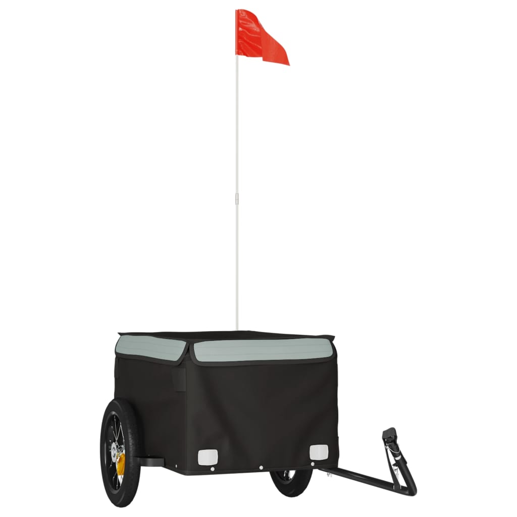 Fietstrailer 30 kg ijzer zwart en grijs is nu te koop bij PeponiXL, paradijselijk wonen!