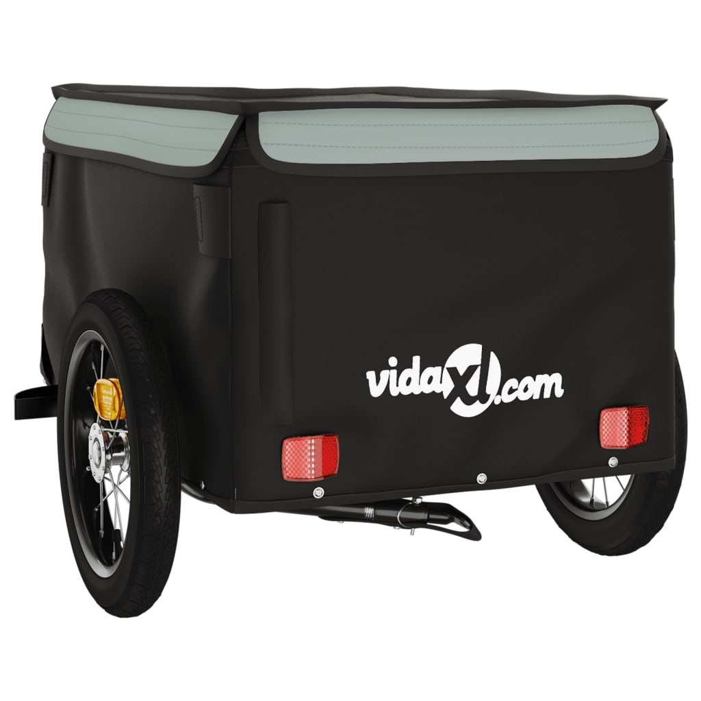 Fietstrailer 30 kg ijzer zwart en grijs is nu te koop bij PeponiXL, paradijselijk wonen!