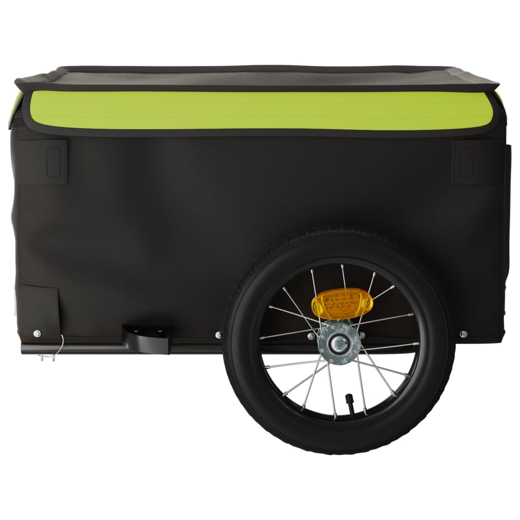 Fietstrailer 30 kg ijzer zwart en groen is nu te koop bij PeponiXL, paradijselijk wonen!