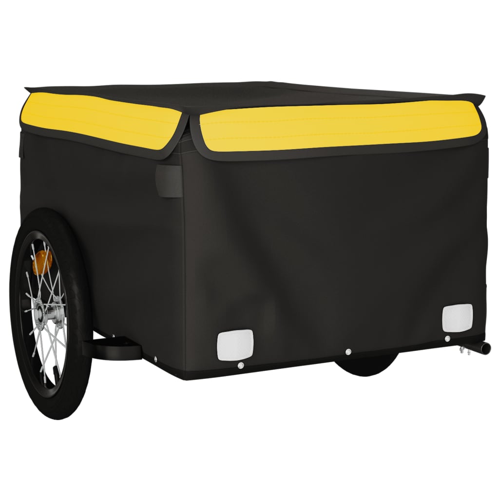 Fietstrailer 45 kg ijzer zwart en geel is nu te koop bij PeponiXL, paradijselijk wonen!